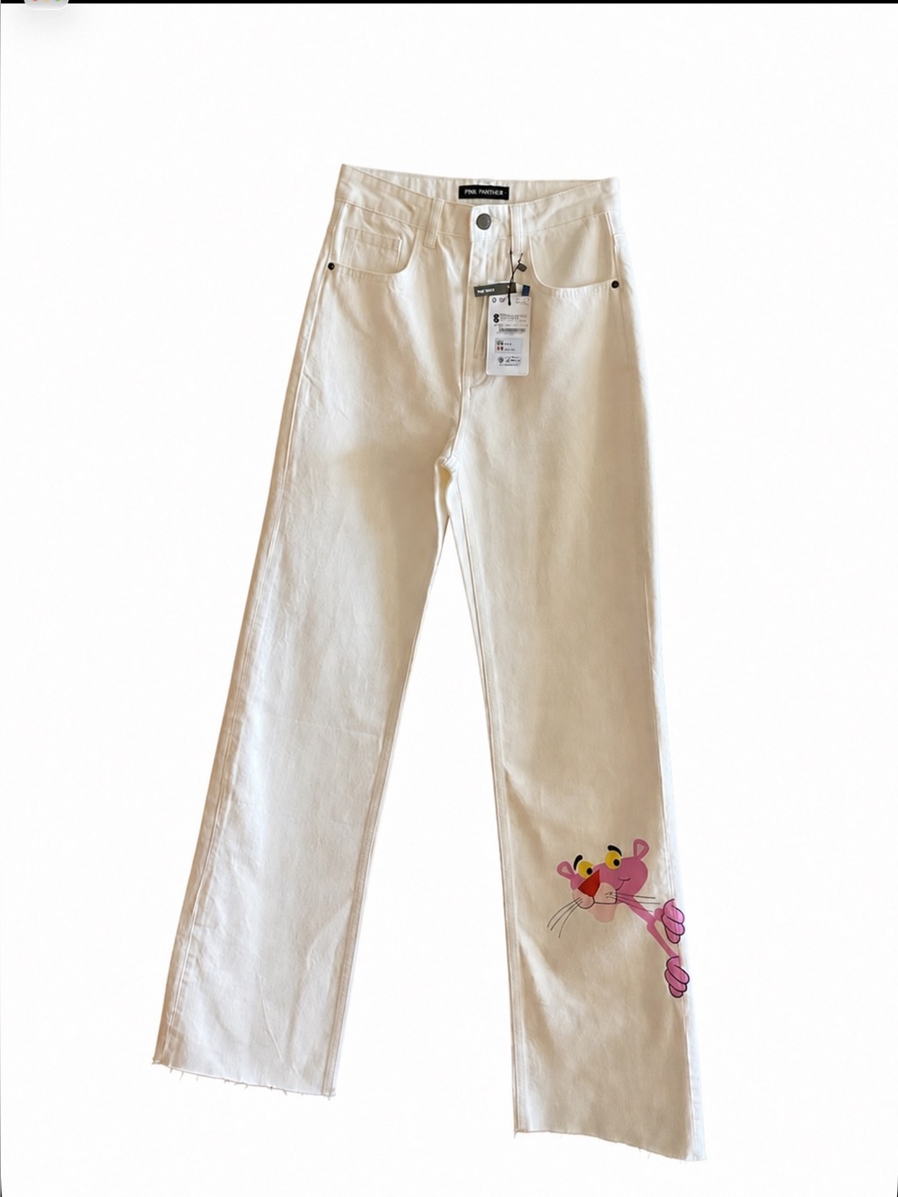 Desigual Pink Panther Wide Leg Jeans NWT EU 34 (US 2)